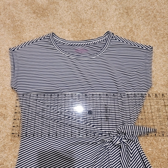 Vineyard Vines Women's Bleu & White Striped Dress, Size M - Picture 12 of 12